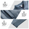 New cross-border men's clothing from TEMU, Amazon, European and American fashion and casual bestsellers, suede lightweight sweatshirt jacket details Picture
